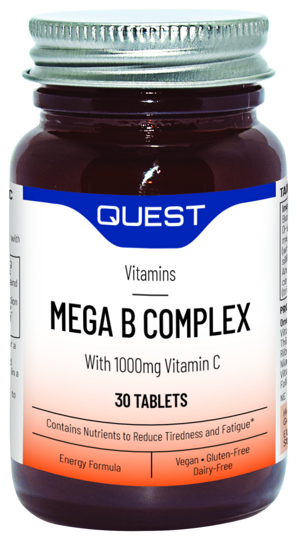 Quest Mega B Complex & C 30's - Vitamin B Complex with Vit C 1000mg